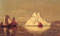 Navires et iceberg William Bradford